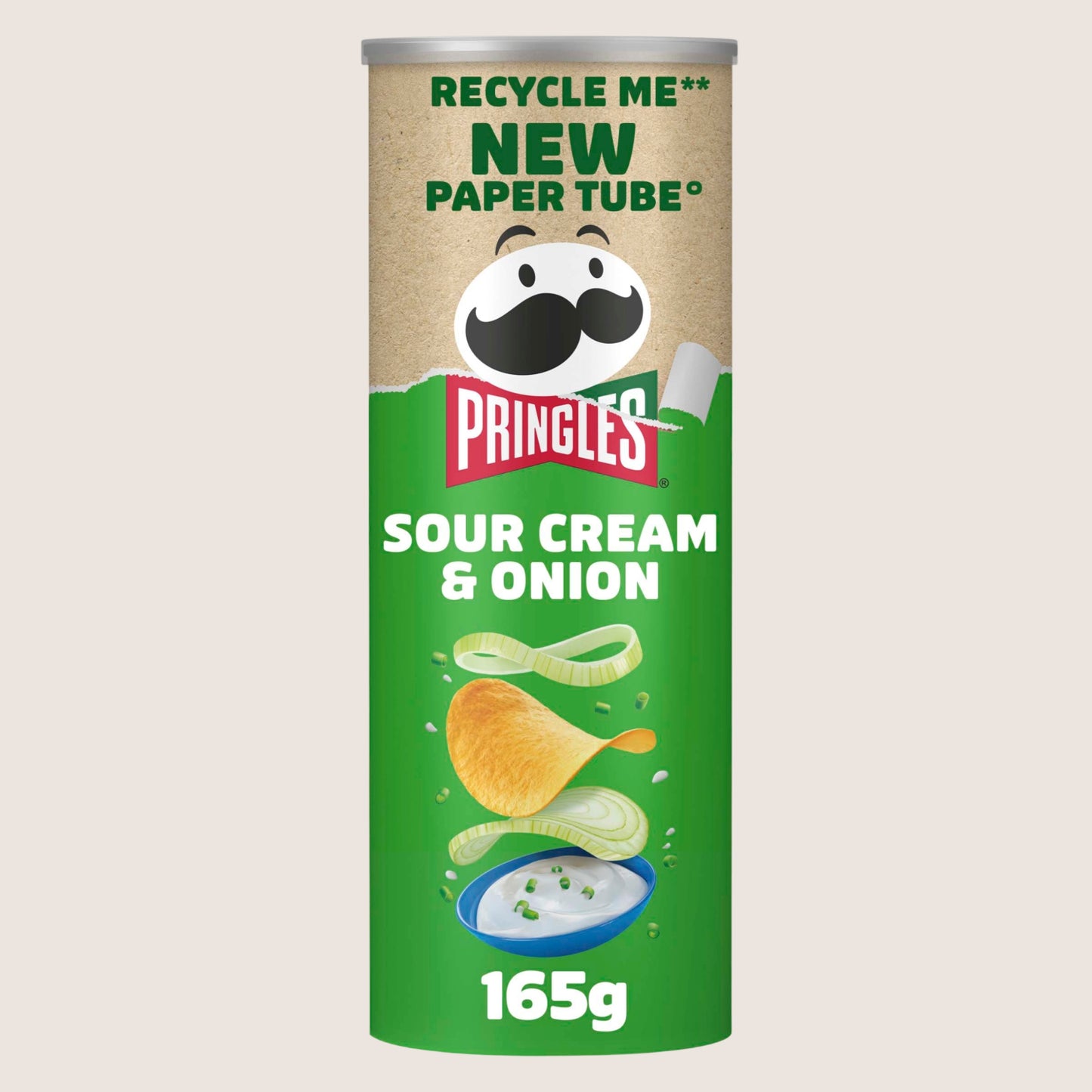 Pringles Sour Cream & Onion Sharing Crisps Sharing Size 165g