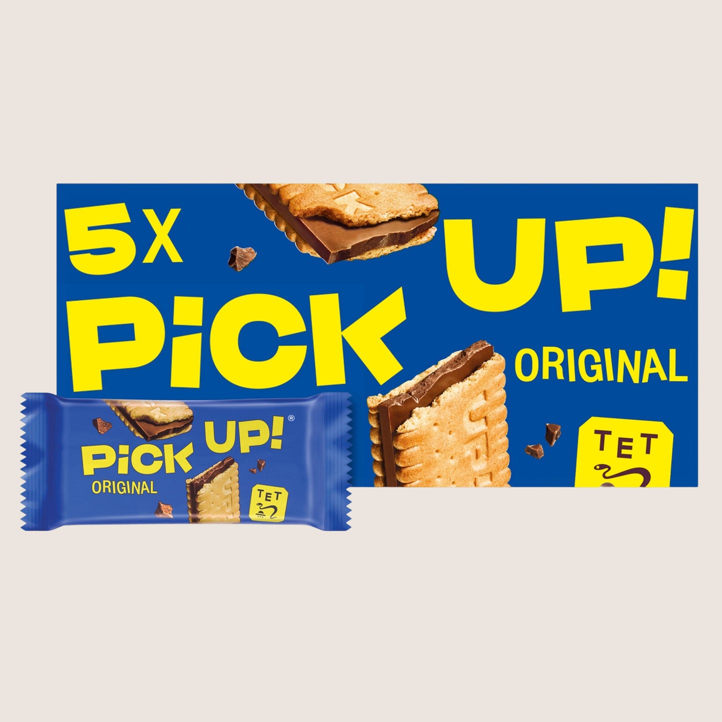 Bahlsen PiCK UP! Milk Chocolate Biscuit Bars Milk Chocolate 5 Pack