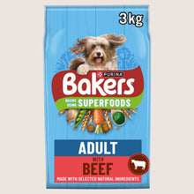 Bakers Superfoods Beef with Vegetables Dry Dog Food Complete Nutrition 3kg
