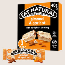 Eat Natural Almond & Apricot with a Yoghurt Coating Fruit & Nut Bars Gluten Free 3 x 40g