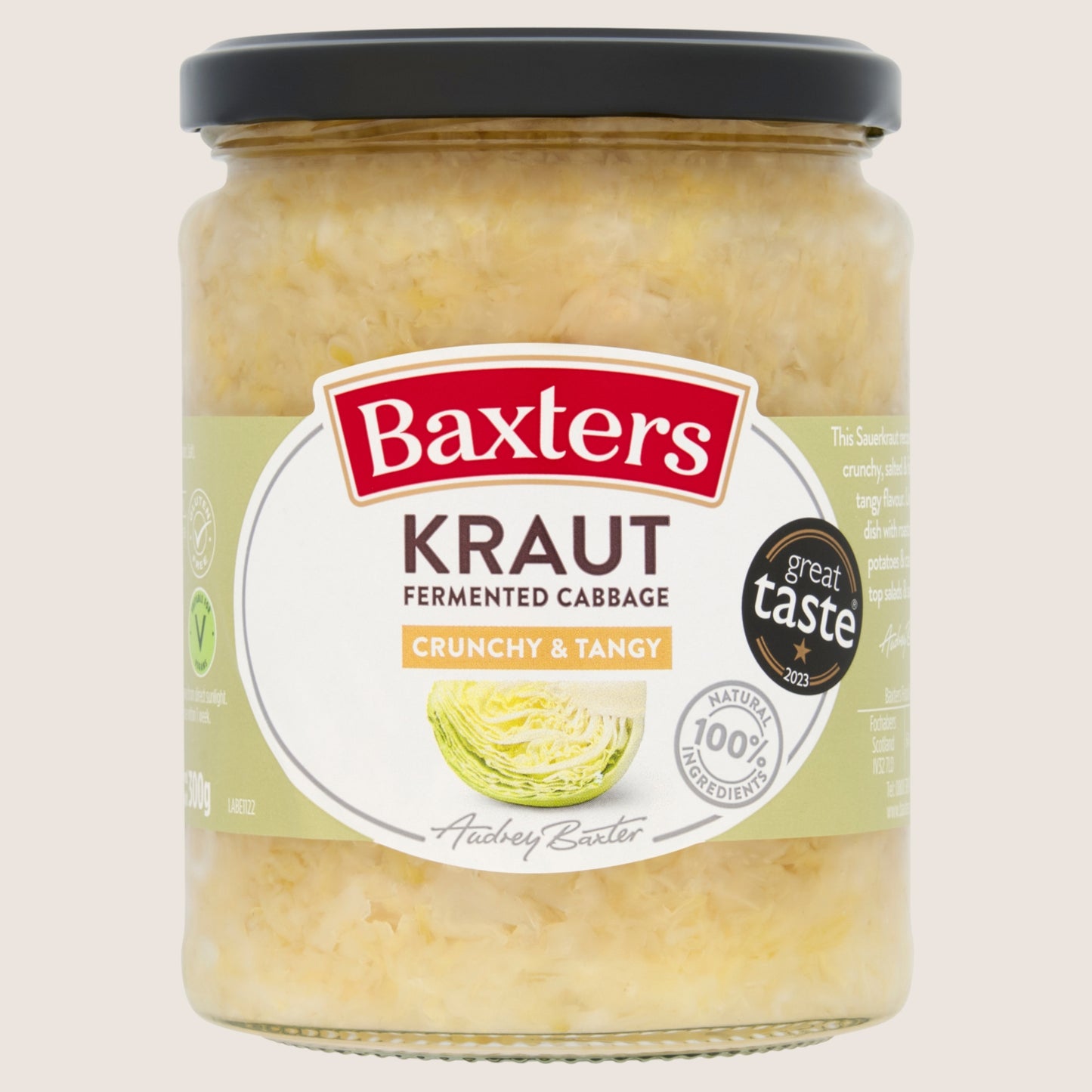 Baxters Fermented Cabbage Kraut Gluten Free 480g