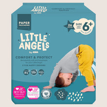 LITTLE ANGELS by ASDA Comfort & Protect Size 6+ + Size 6 26 Nappie 16kg