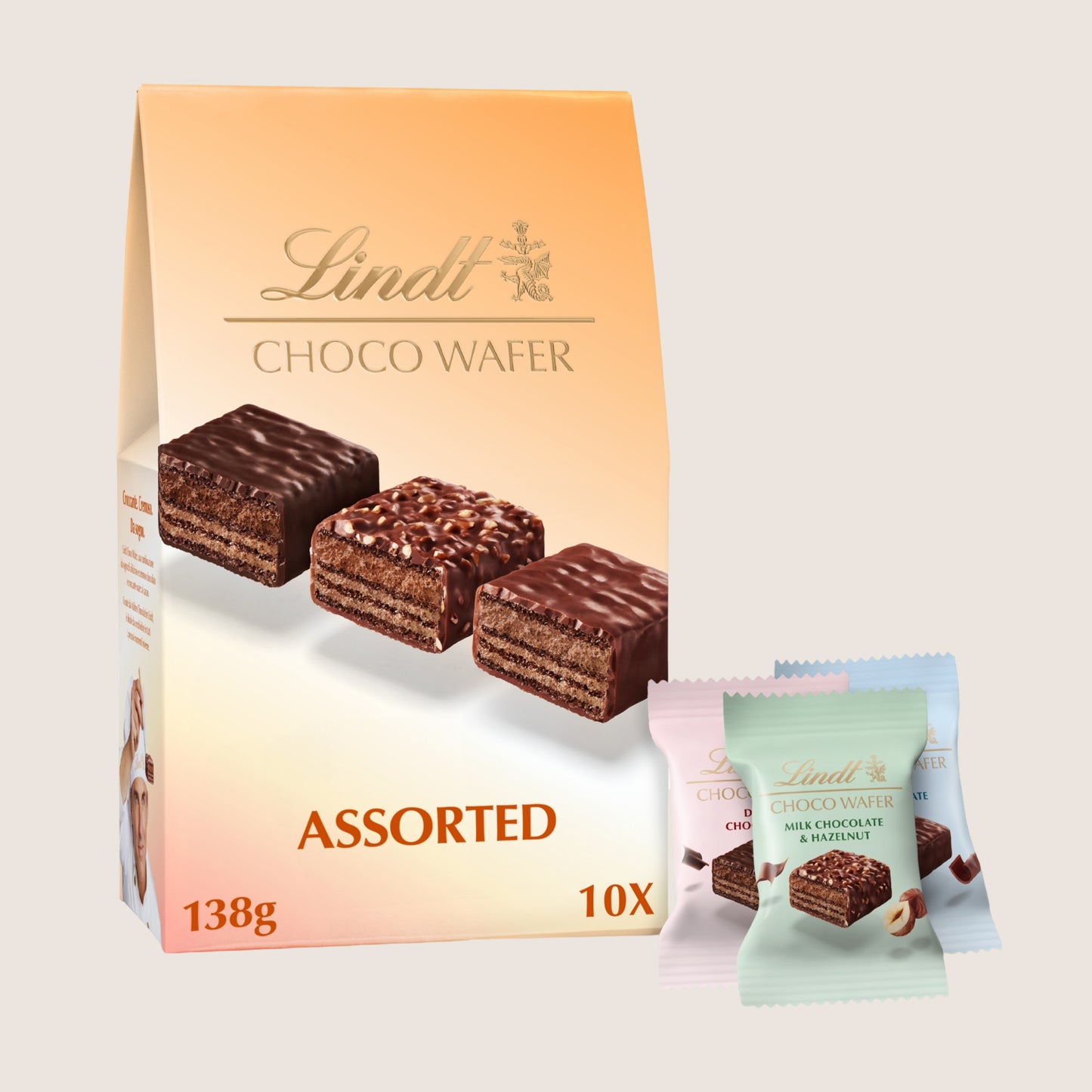 Lindt Choco Wafer Assorted Chocolate Sharing Box 138g