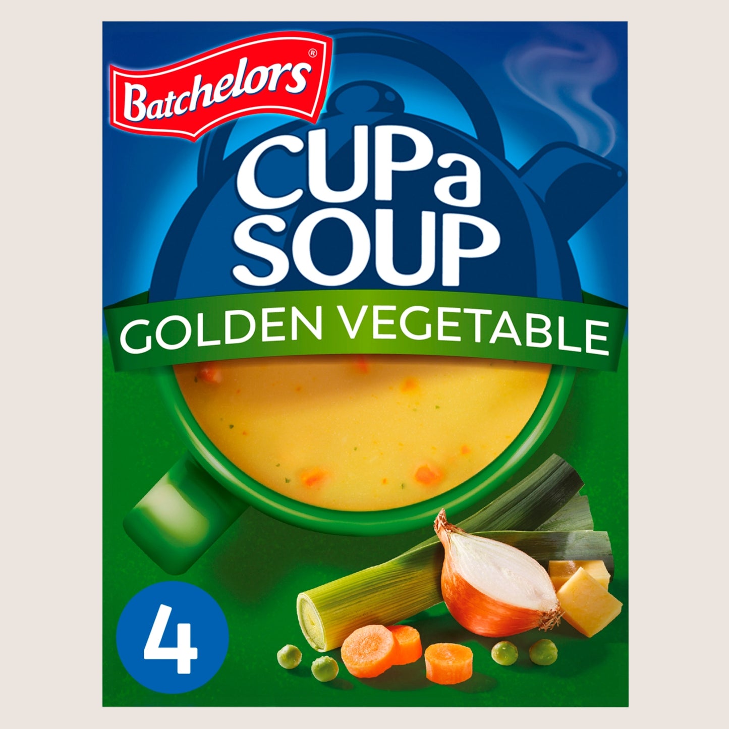 Batchelors Cup a Soup Golden Vegetable Soup 4 Instant Soup Sachets No Artificial Additives 82g