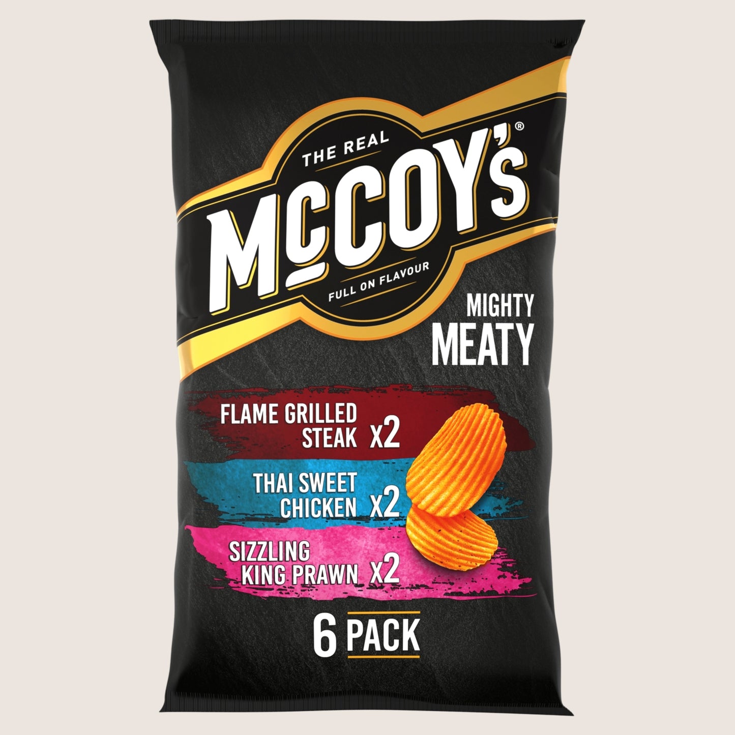 McCoy's Meaty Variety Crisps Multipack 6 Pack