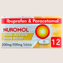 Nuromol Dual Action Pain Relief 200mg/500mg 12 Tablets