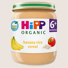 Hipp Organic Banana Rice Cereal Baby Food Jar 6+ Months 125g