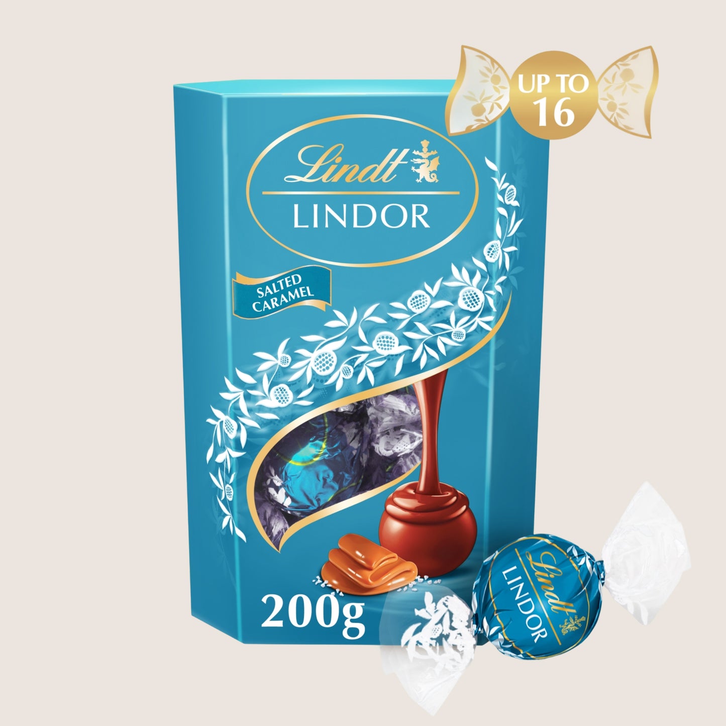 Lindt Lindor Salted Caramel Chocolate Truffles Box 200g
