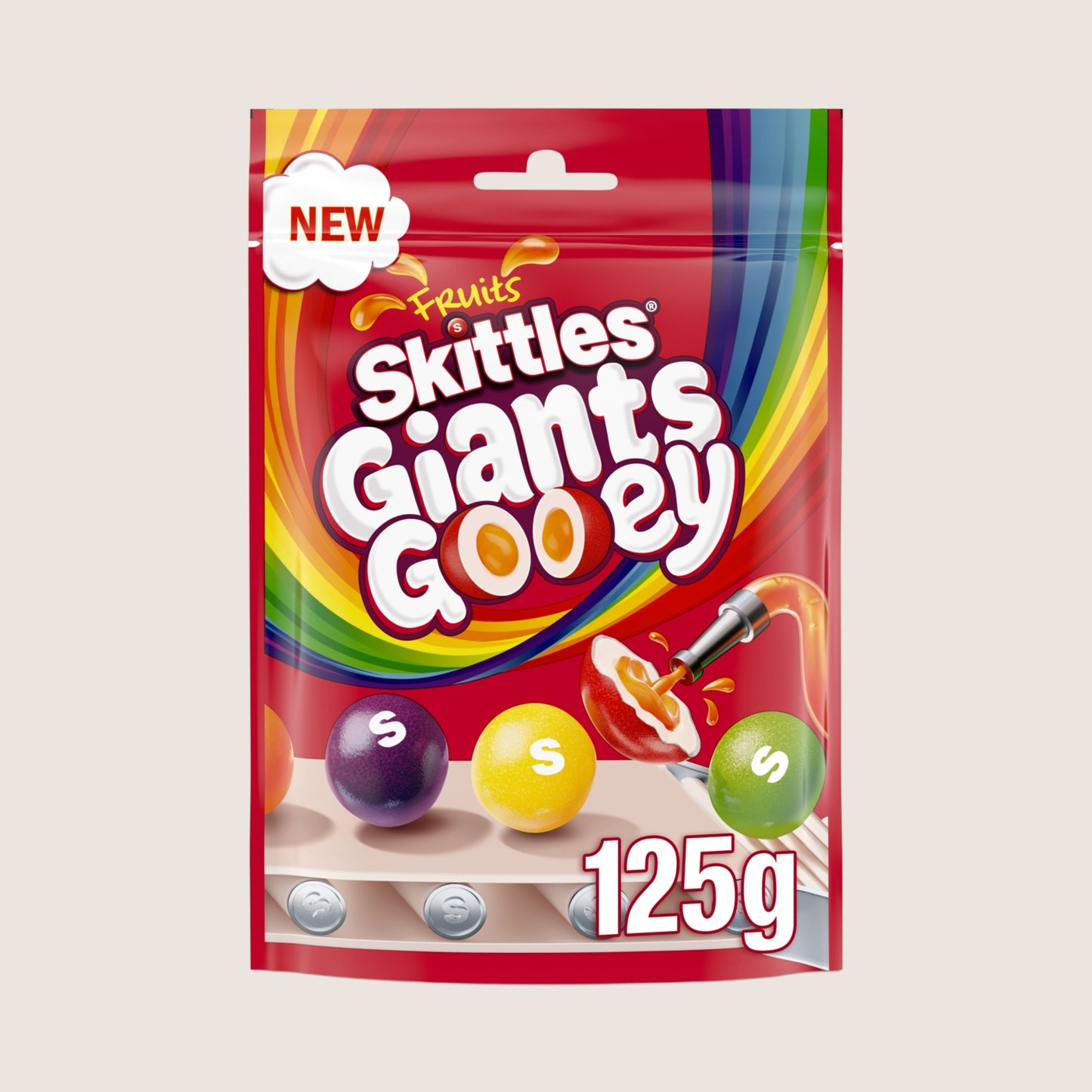 Skittles Gooeys Fruit Flavoured Sweets Bag 125g