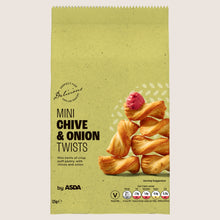 ASDA Chive & Onion Mini Twists Free From Artificial Additives 125g