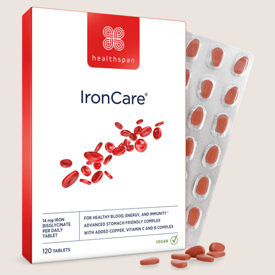 Healthspan IronCare® Vegan Friendly 120 tablets