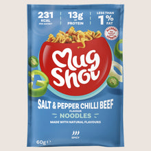 Mug Shot Salt + Pepper Chilli Beef Flavour Noodles Extra Spicy 60g