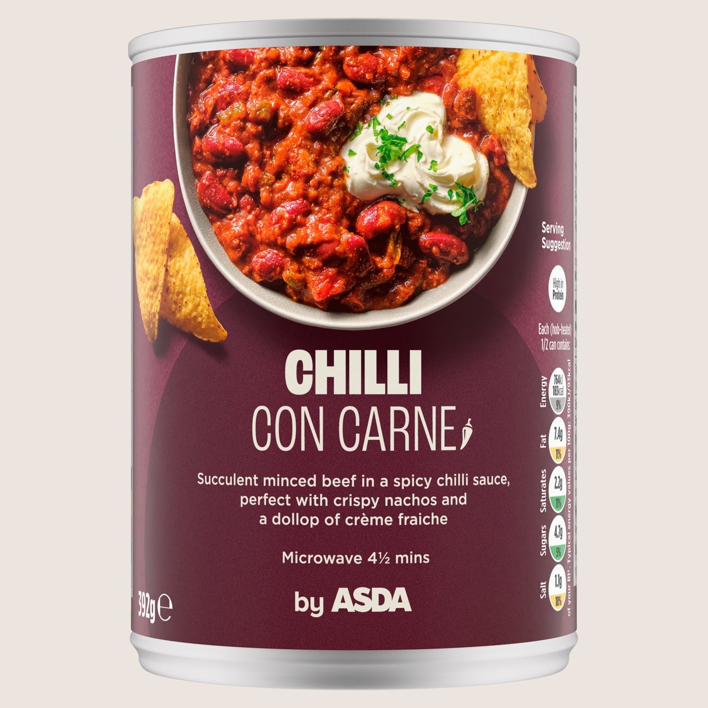 ASDA Chilli Con Carne No Artificial Additives 392g
