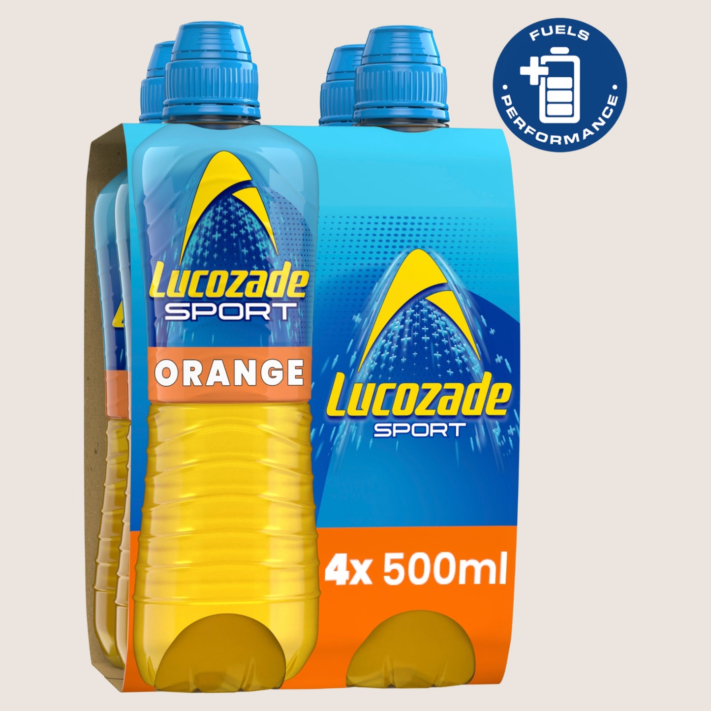 Lucozade Sport Drink Orange Refreshing 4 x 500ml