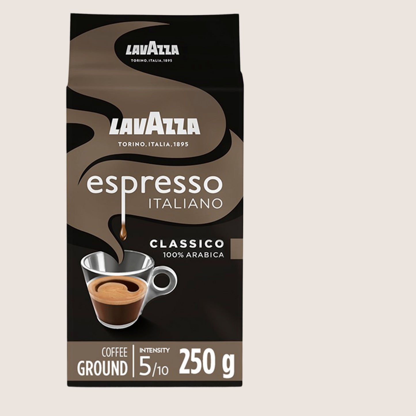 Lavazza Espresso Italiano Classico Ground Coffee No Artificial Additives 250g