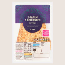 ASDA 2 Garlic & Coriander Naans Vegan Friendly