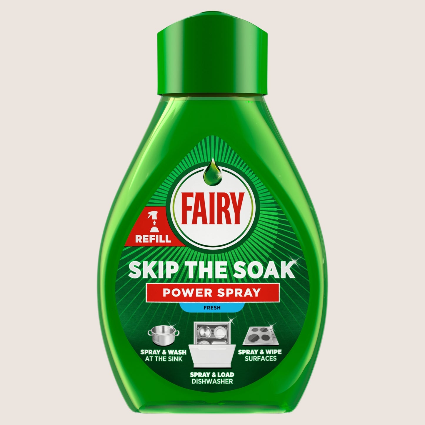 Fairy Skip the Soak Dish Power Spray Fresh 2x500ml 500ml