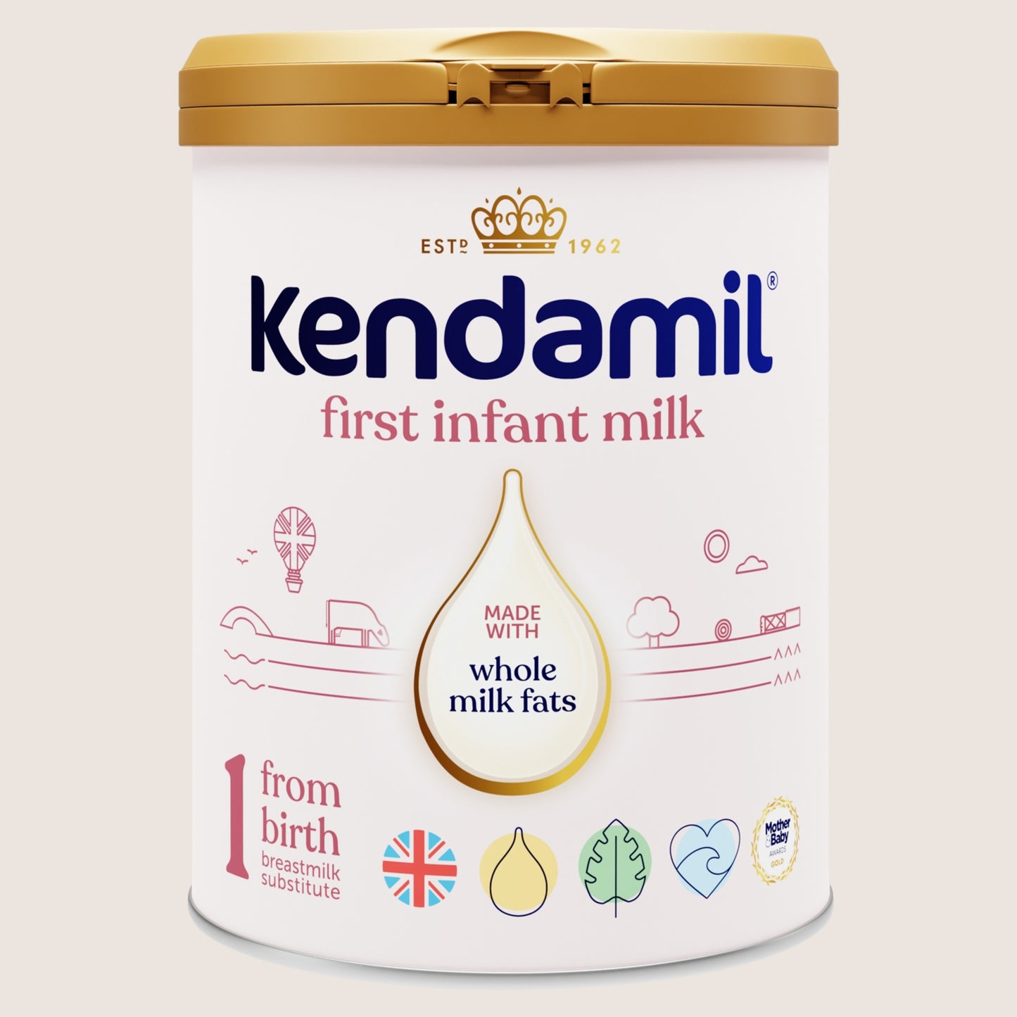Kendamil First Infant Milk 1 From Birth Breastmilk Substitute Suitable from Birth 800g