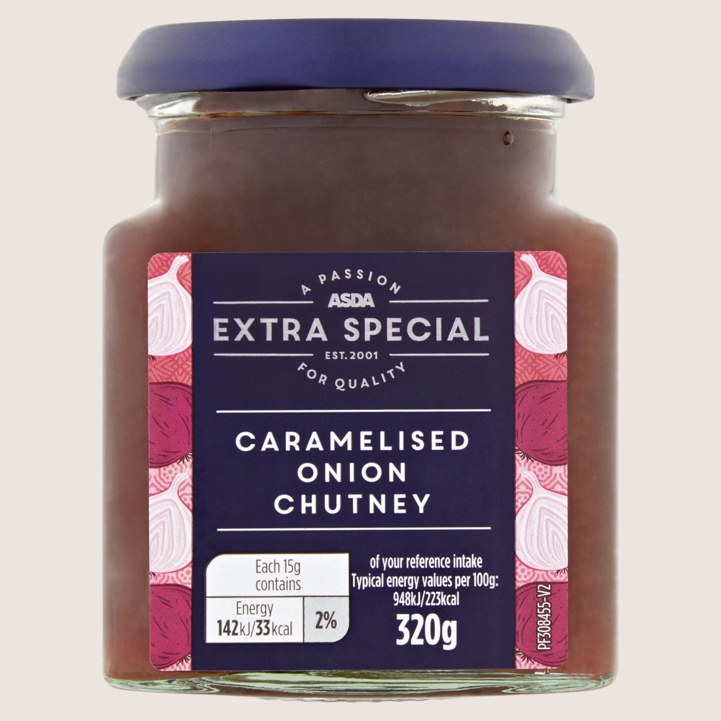 ASDA Extra Special Caramelised Onion Chutney No Artificial Additives 320g
