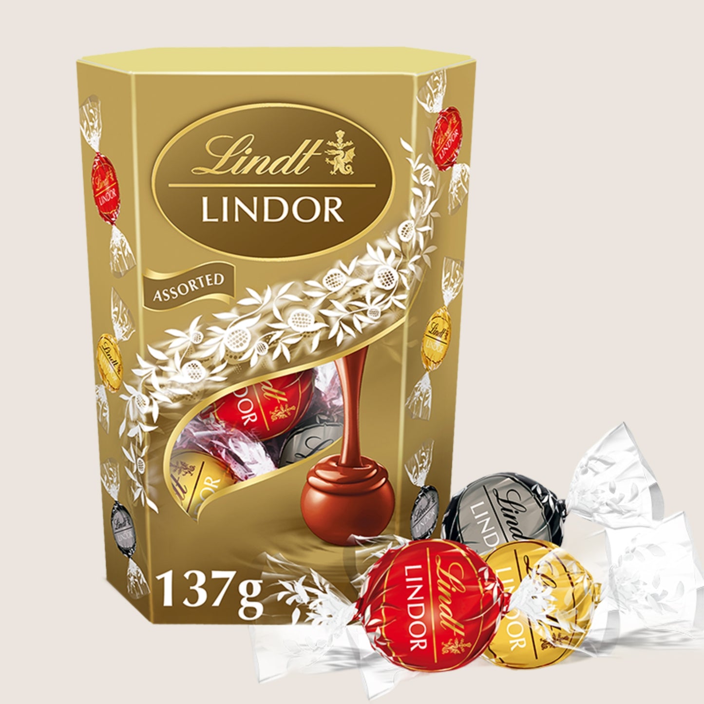 Lindt Lindor Assorted Chocolate Truffles Box 137g