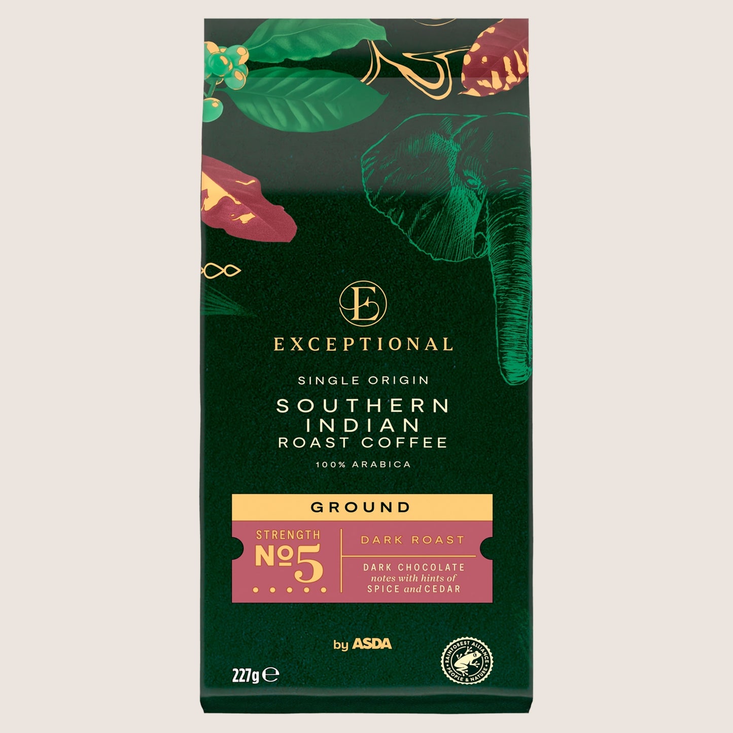 Exceptional by ASDA Southern Indian Roast Ground Coffee No Artificial Additives 227g