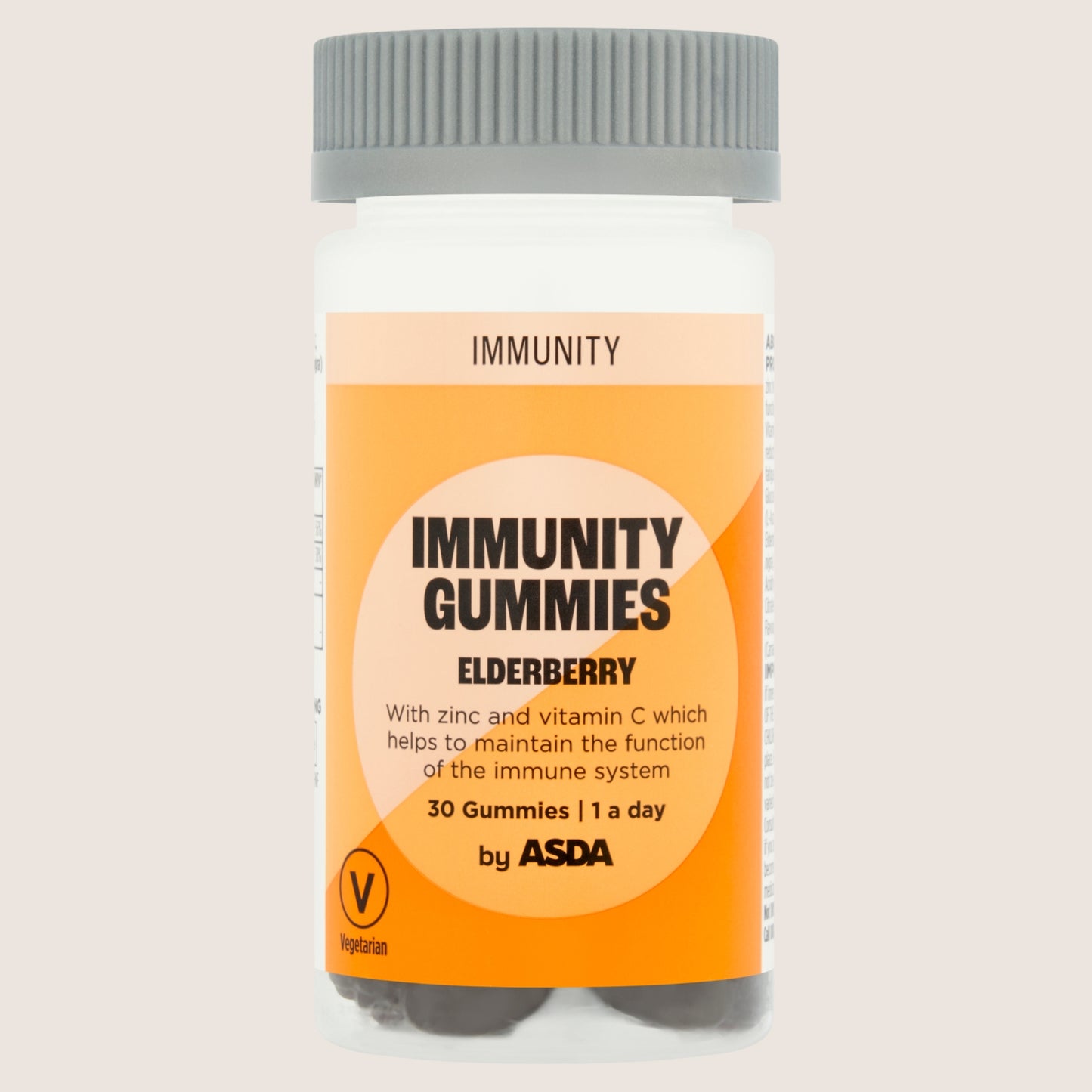 ASDA Immunity Gummies Elderberry 1 A Day 30 Gummies