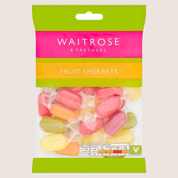 Waitrose Fruit Sherbets Quality Choice 200G