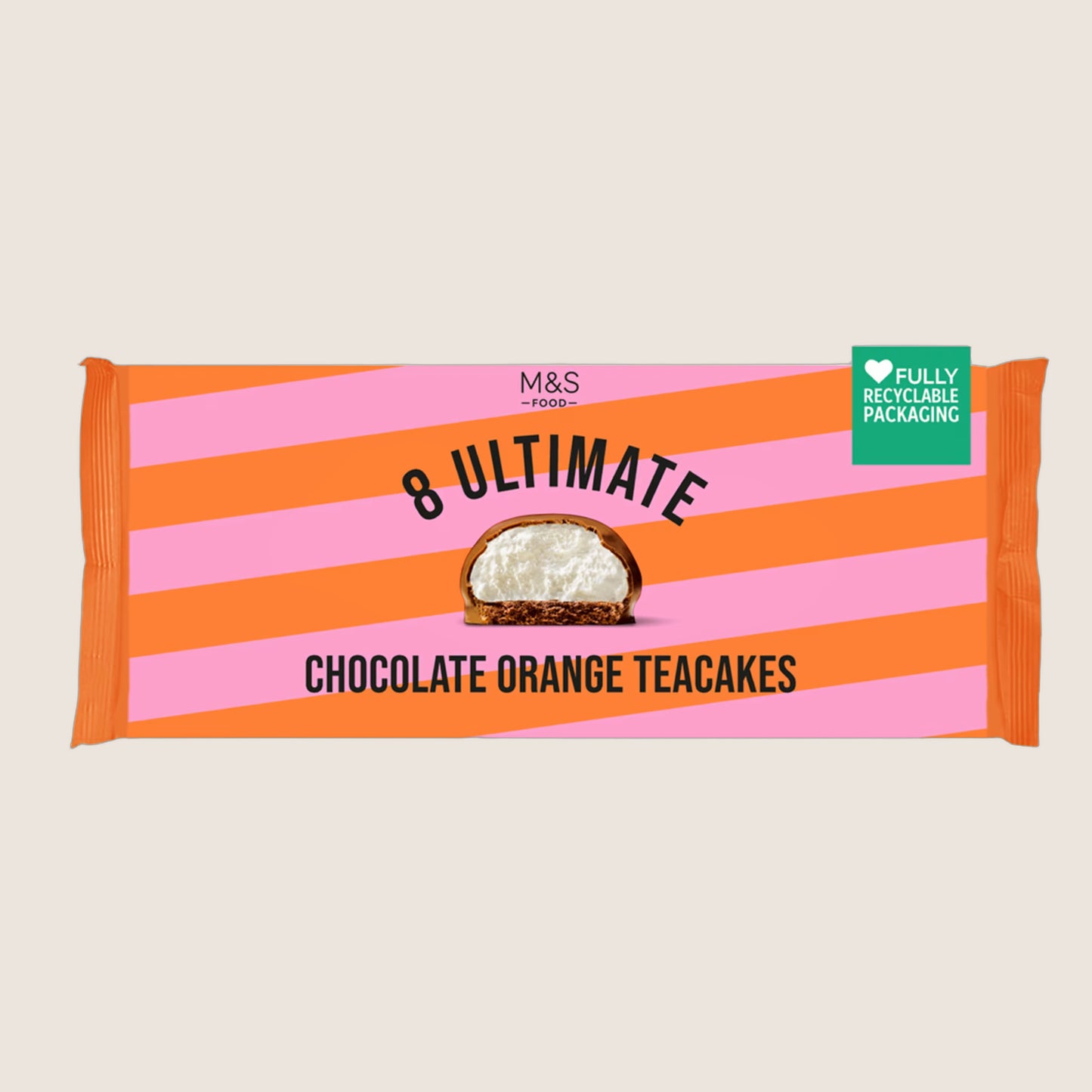 M&S Ultimate Chocolate Orange Teacakes Real Chocolate 240 g