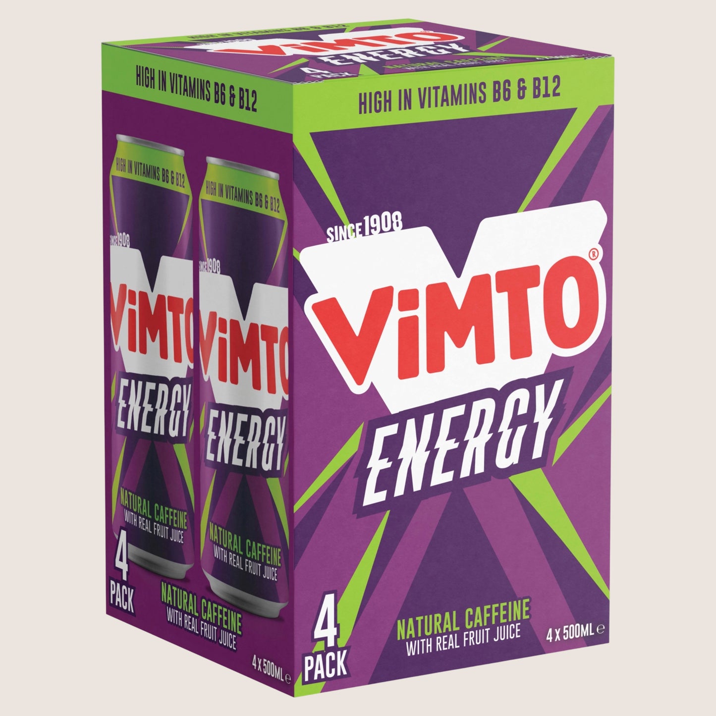Vimto Energy Refreshing 4 x 500ml