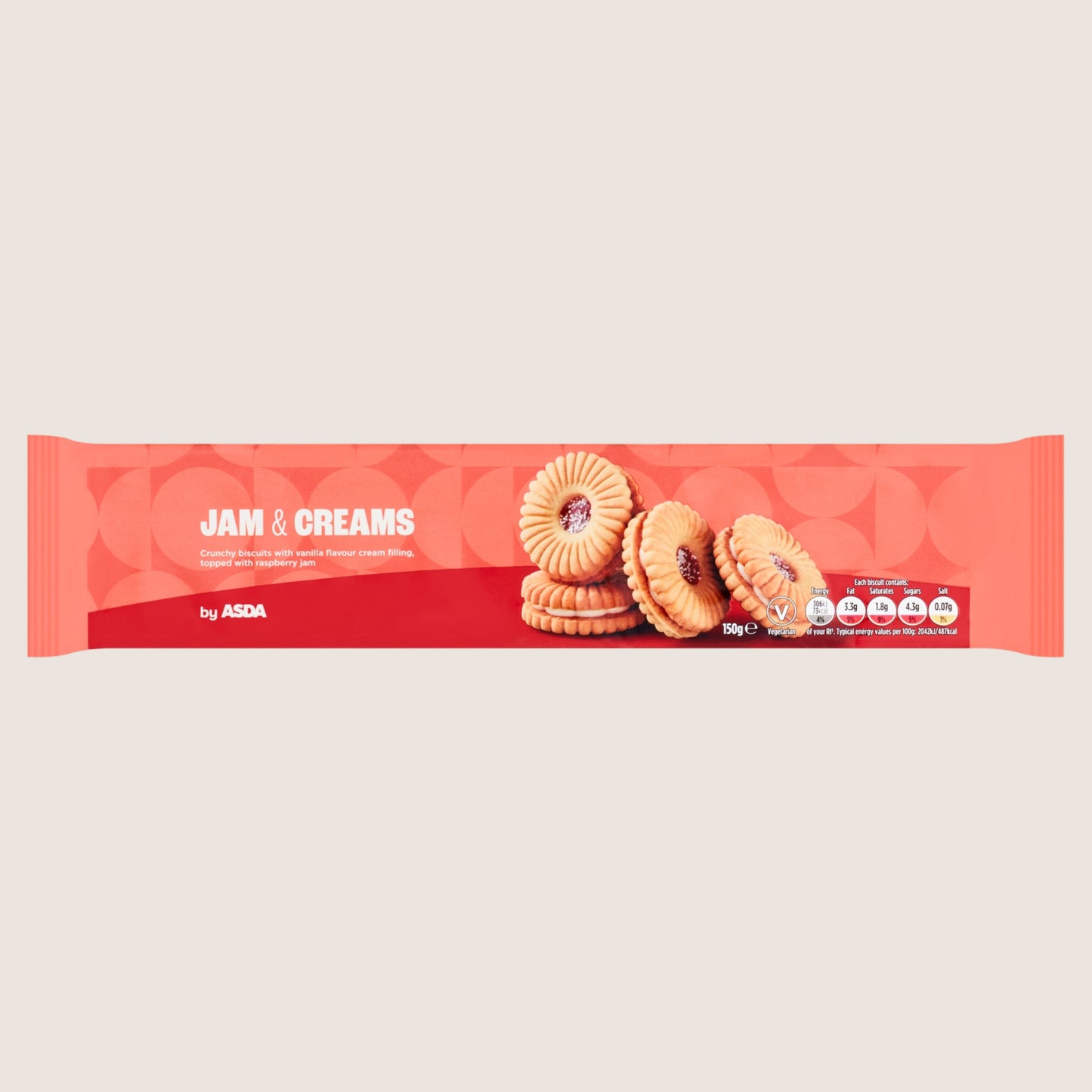 ASDA Jam & Creams Free From Artificial Additives 150g