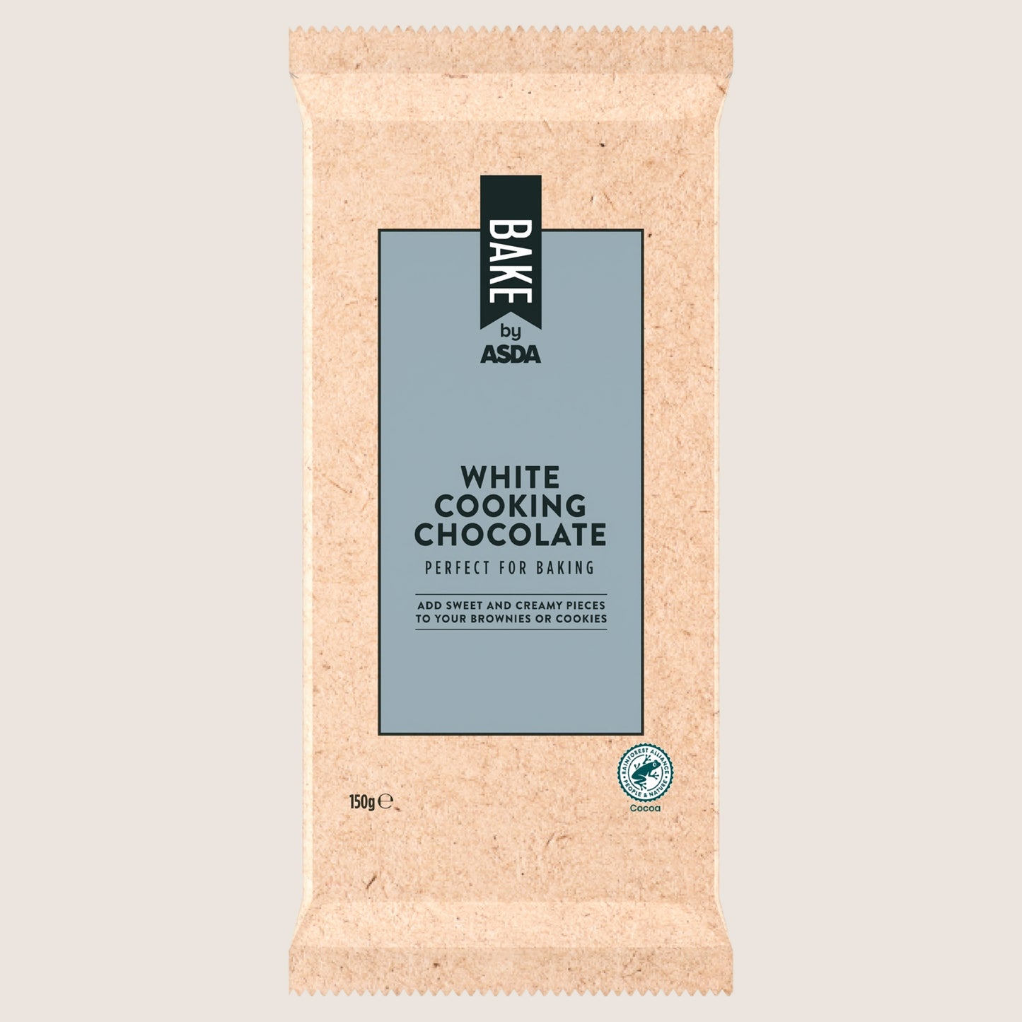 ASDA White Cooking Chocolate Premium Quality 150g