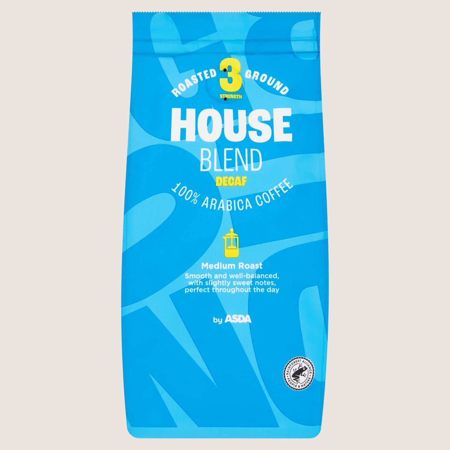 ASDA House Blend Decaf Roasted Ground Decaffeinated 227g
