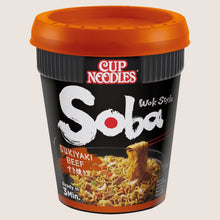 Nissin Nissin Soba Sukiyaki Beef Instant Wok Style Noodles Pot Ready in Minutes 89g