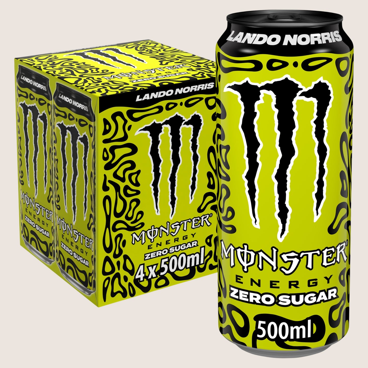 Monster Energy Drink Lando Norris Zero Sugar 4 x 500ml