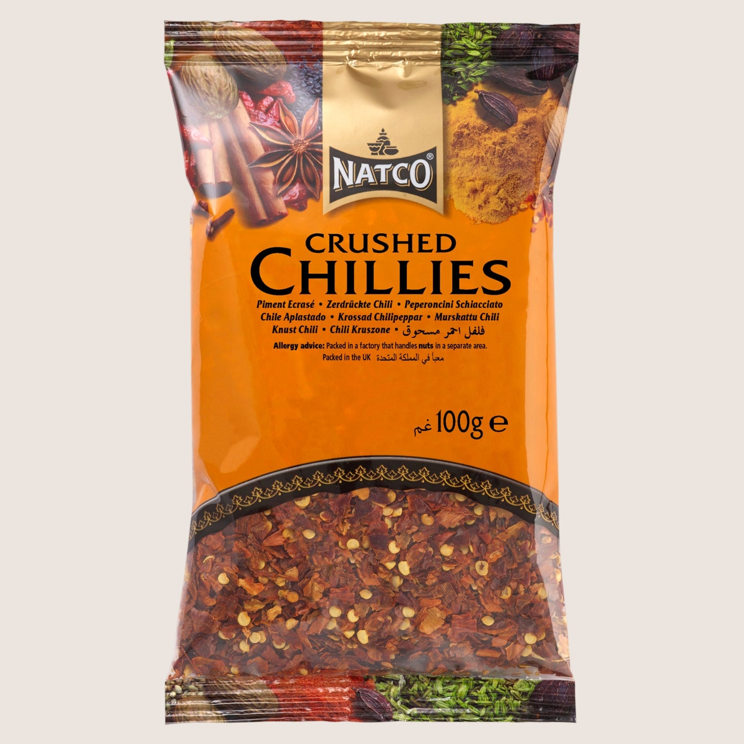 Natco Crushed Chillies No Artificial Additives 100g