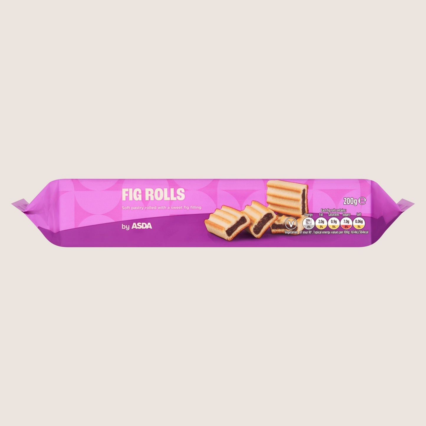 ASDA Fig Rolls Free From Artificial Additives 200g