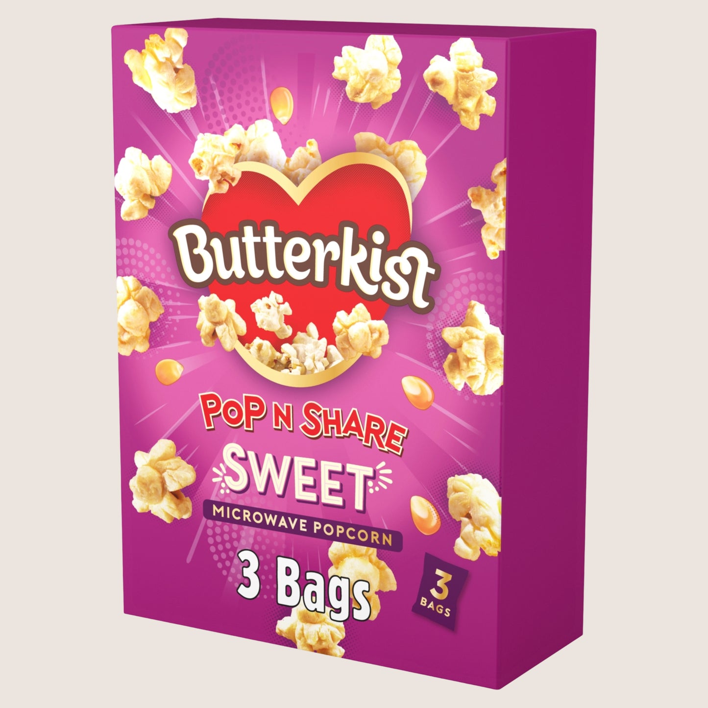 Butterkist Sweet Microwave Popcorn Gluten Free 3x60g