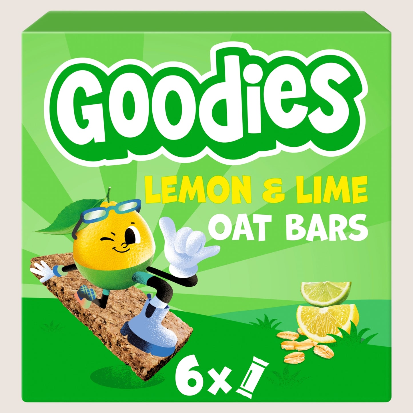 Goodies Kids Snack Lemon & Lime Oaty Bars Multipack Gentle Formula 6x23g