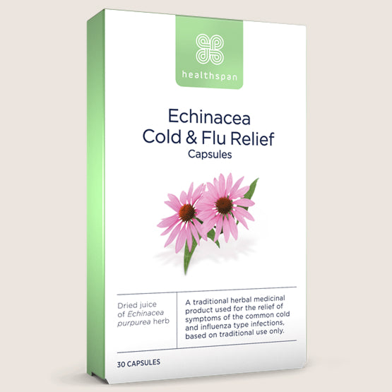 Healthspan Echinacea Cold & Flu Relief 30 capsules