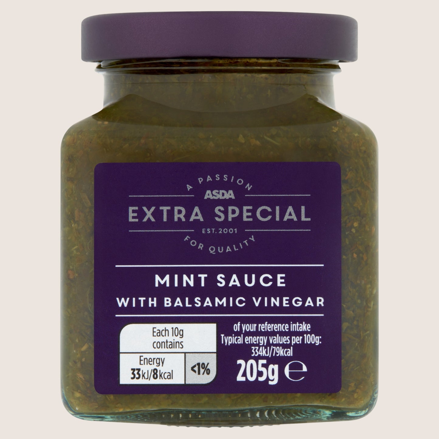 ASDA Extra Special Mint Sauce with Balsamic Vinegar No Artificial Additives 205g