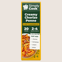 Simply Cook Creamy Chorizo Penne 3 Pot Flavour Kit No Artificial Additives 39g