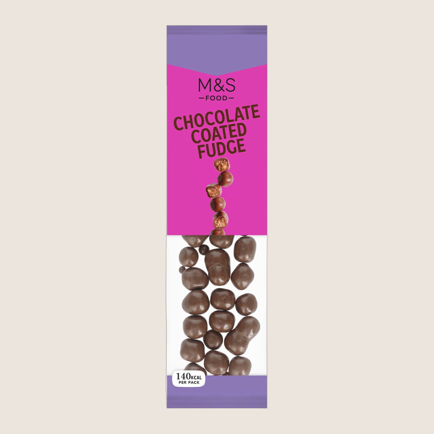 M&S Chocolate Coated Fudge Real Chocolate 28 g