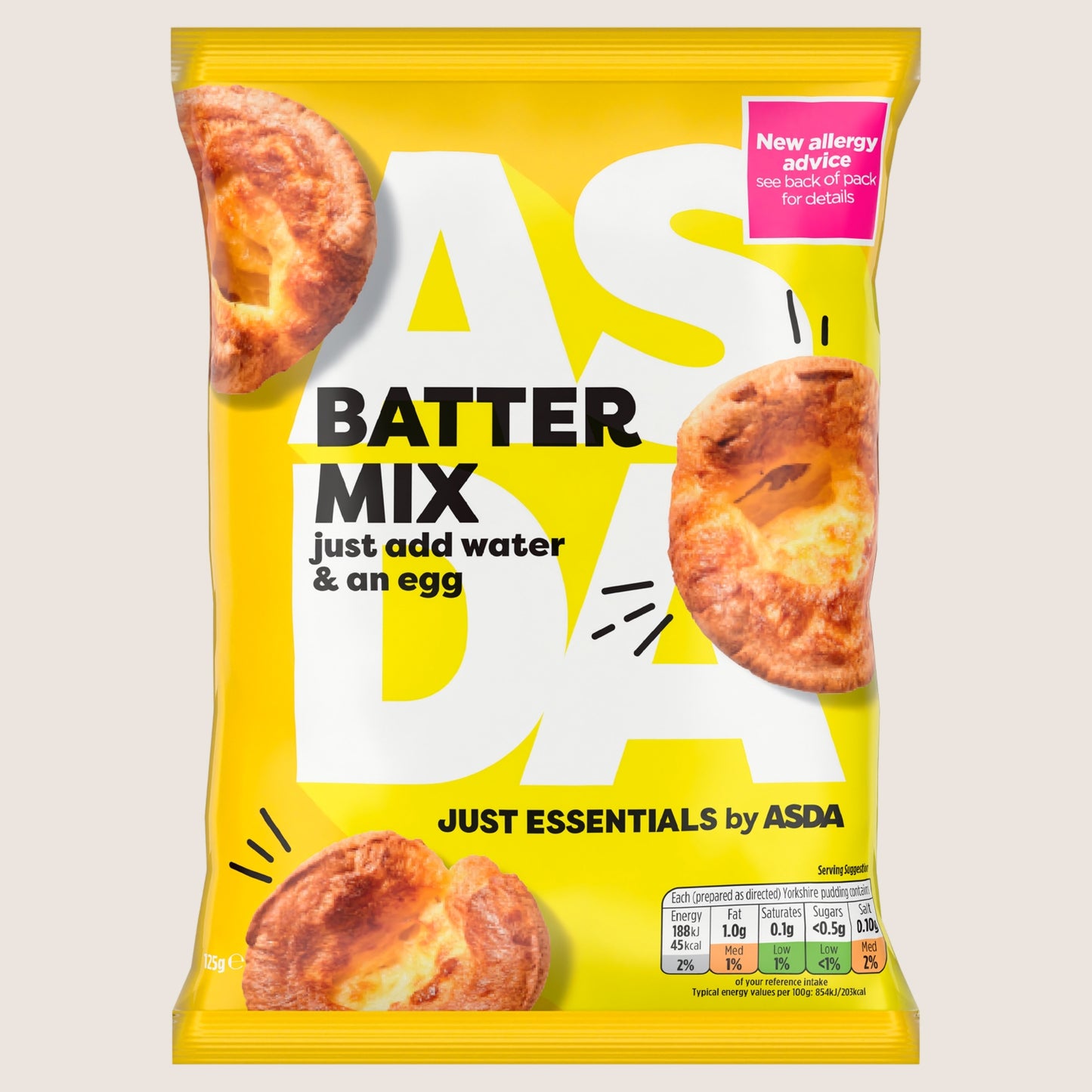 JUST ESSENTIALS by ASDA Batter Mix Fortified with Vitamins 125g
