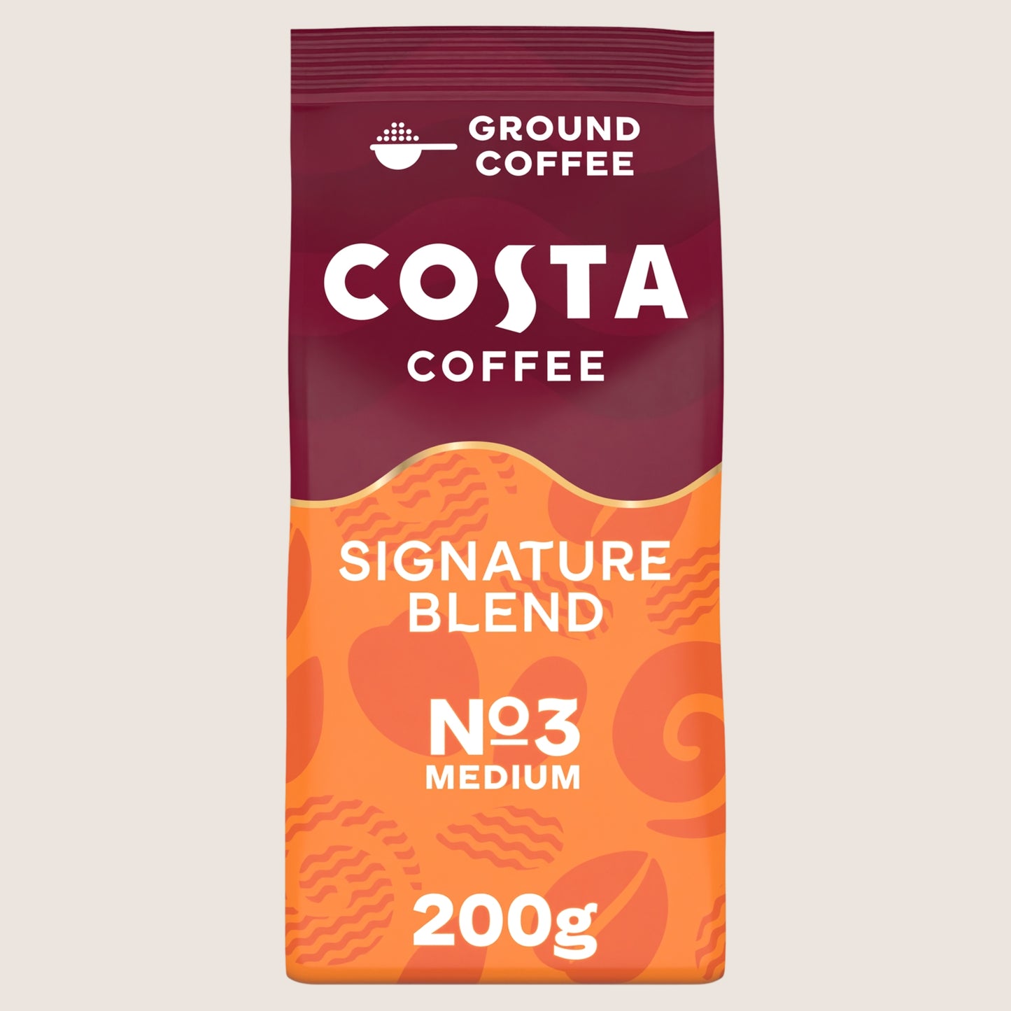 Costa Signature Blend Ground Coffee No Artificial Additives 200g