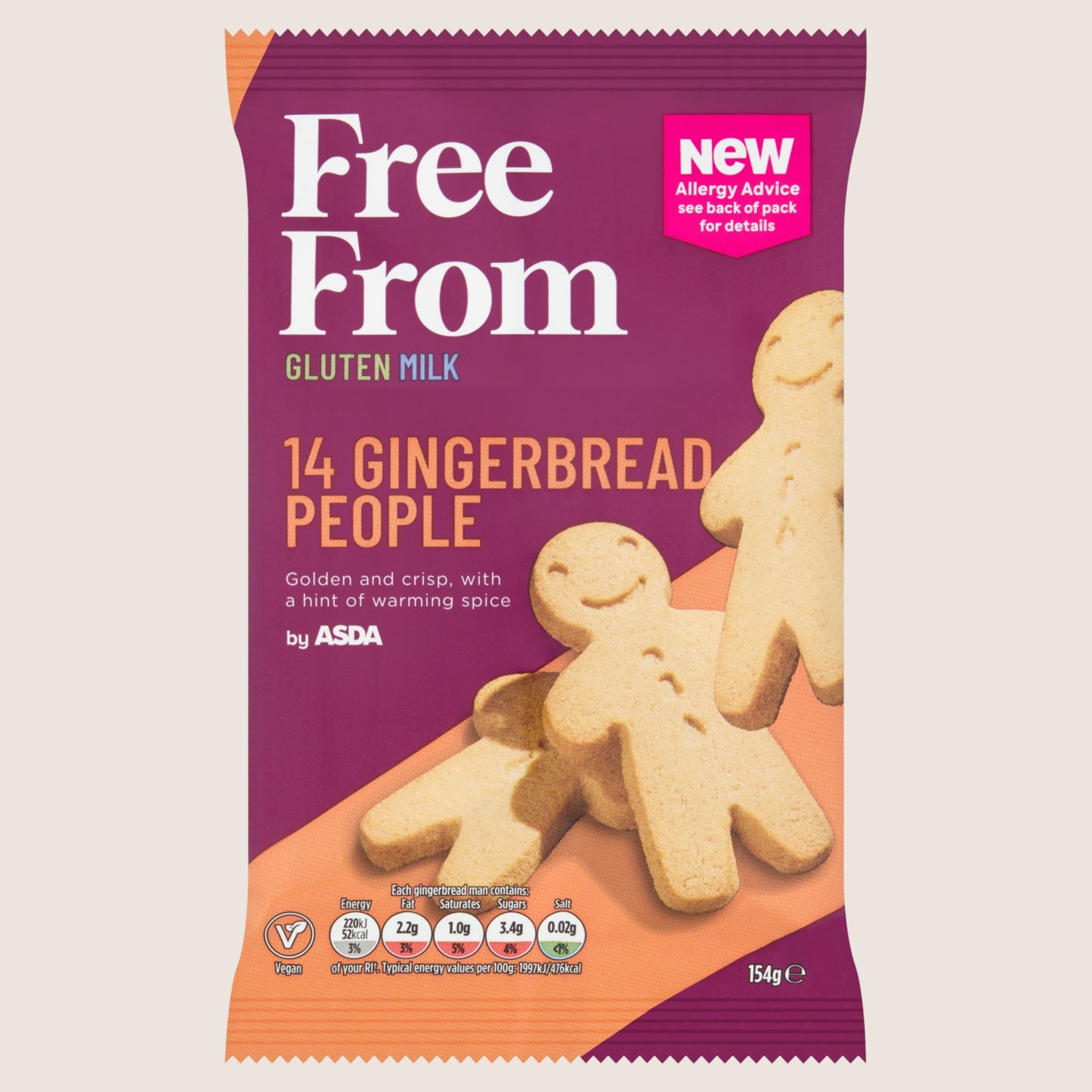 Free From by Asda Free From by 14 Gingerbread People Gluten Free 154g