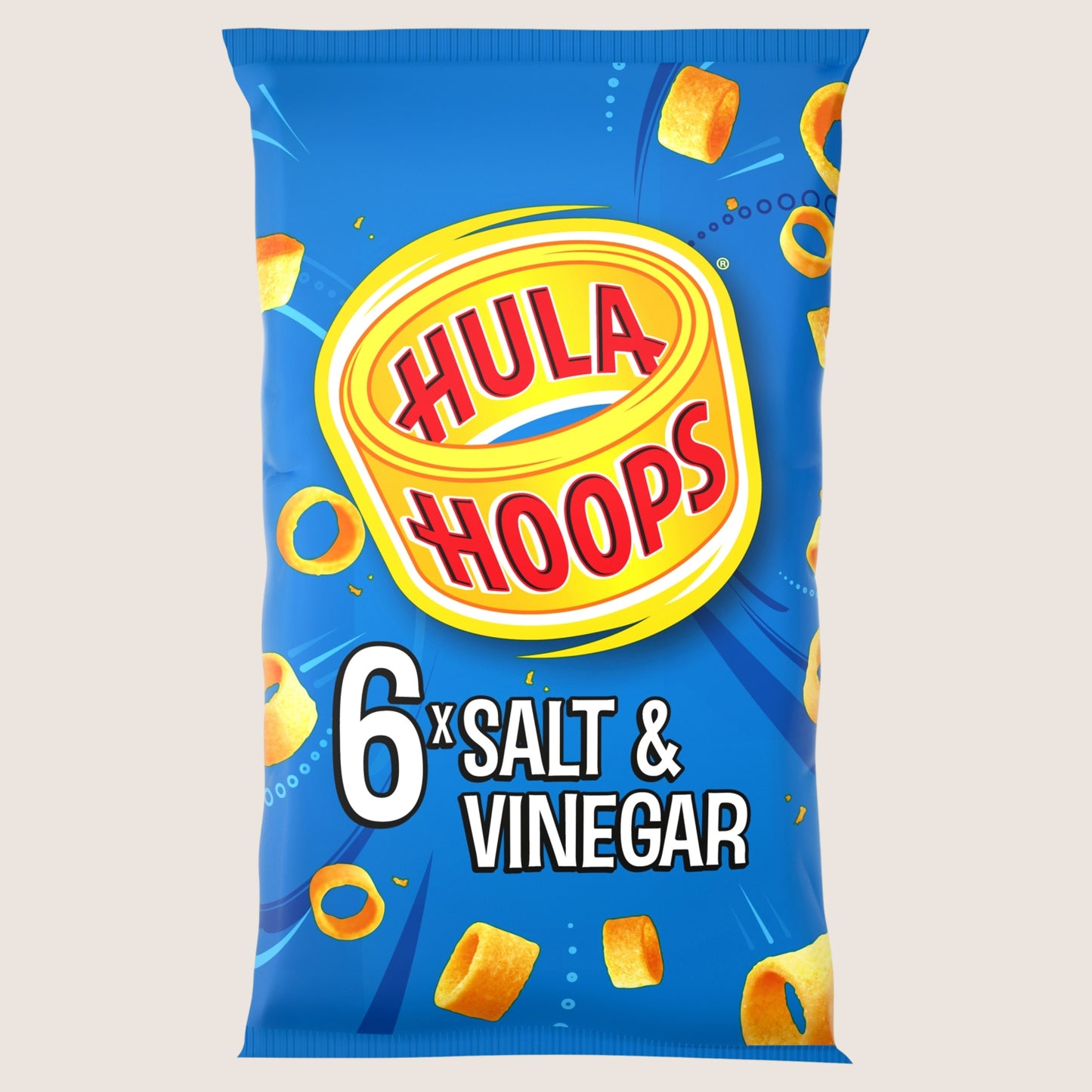Hula Hoops Salt & Vinegar Crisps No Artificial Additives 6 Pack