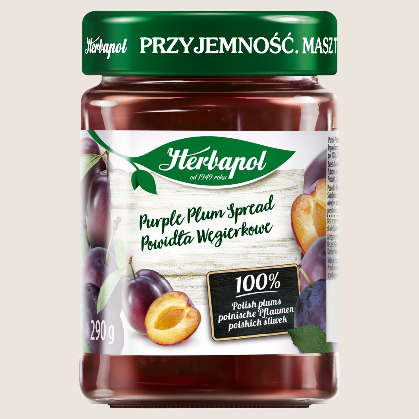 Herbapol Purple Plum Spread No Artificial Additives 290g