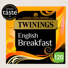 Twinings English Breakfast 120 Tea Bags No Artificial Additives 300g