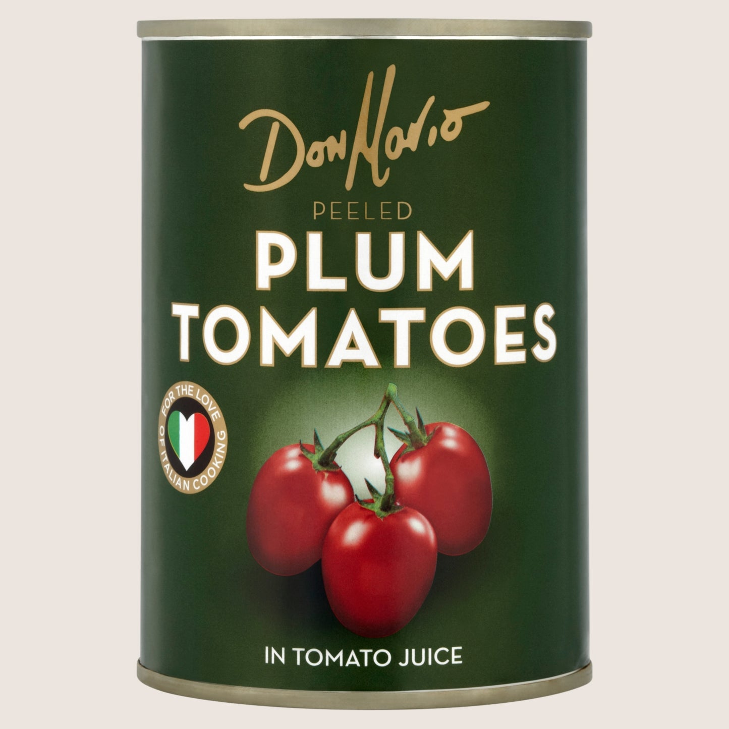 Don Mario Peeled Plum Tomatoes in Tomato Juice Sun Ripened Tomatoes 400g