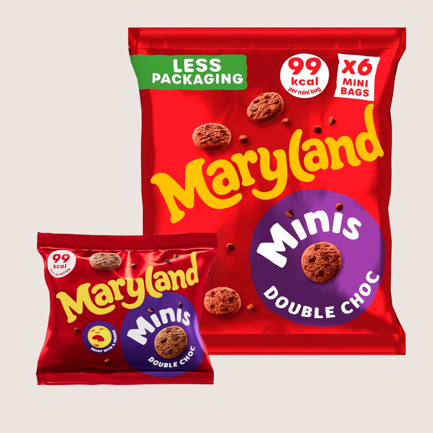 Maryland Cookies Minis Double Chocolate 6 Multipacks Chocolate